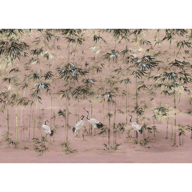 Garzas Rose Random Chinoiseries II Mural by Coordonné (400x280cm)