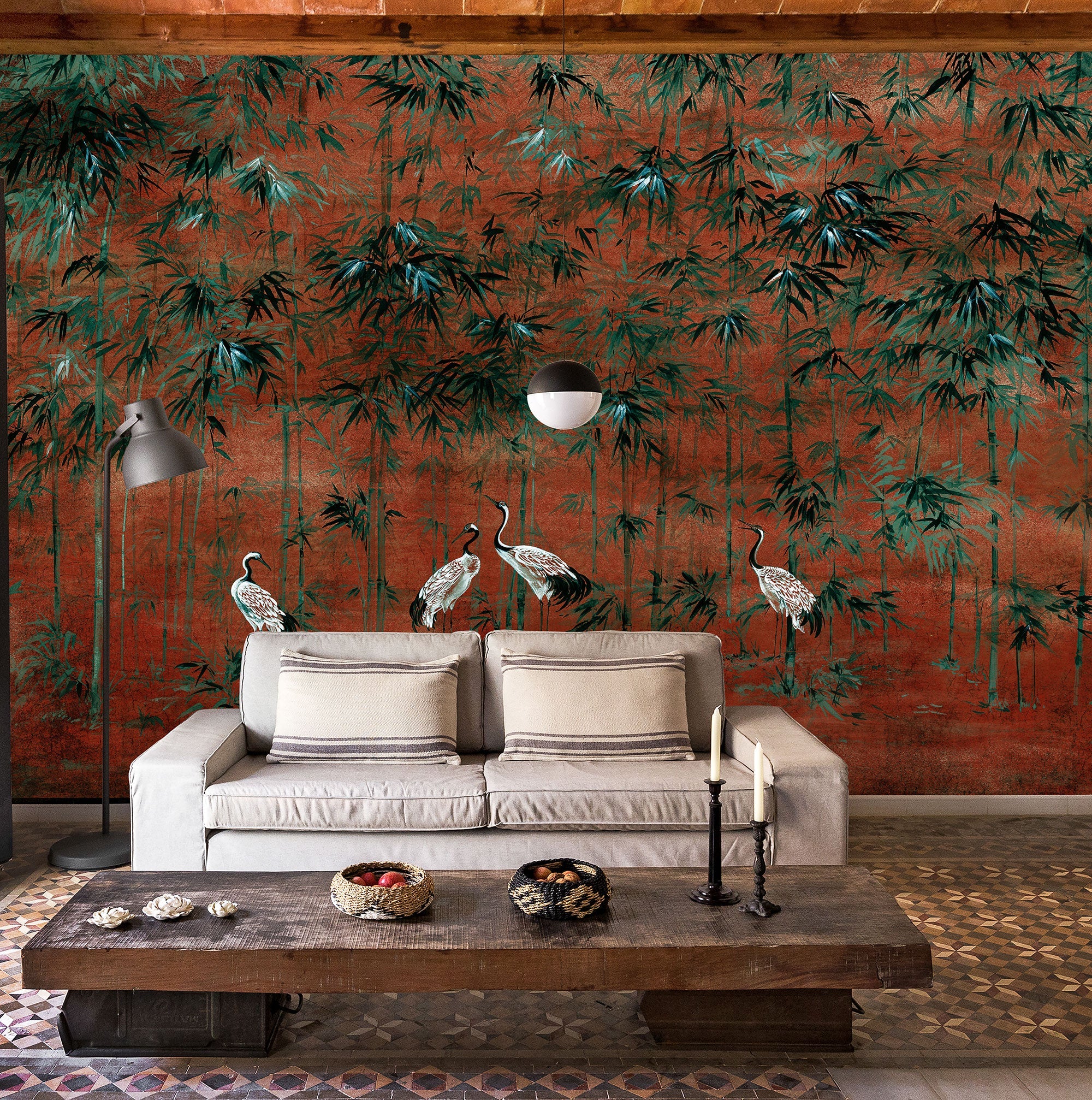 Garzas Goji Random Chinoiseries II Mural by Coordonné (400x280cm)