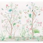 Peonies Pure Random Chinoiseries II Mural by Coordonné (300x280cm)