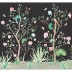 Peonies Coal Random Chinoiseries II Mural by Coordonné (300x280cm)