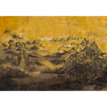 Kami Chai (Gold) Mural by Coordonné (400x280cm)
