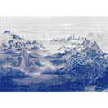 Kami Blue Spirulina Mural by Coordonné (400x280cm)