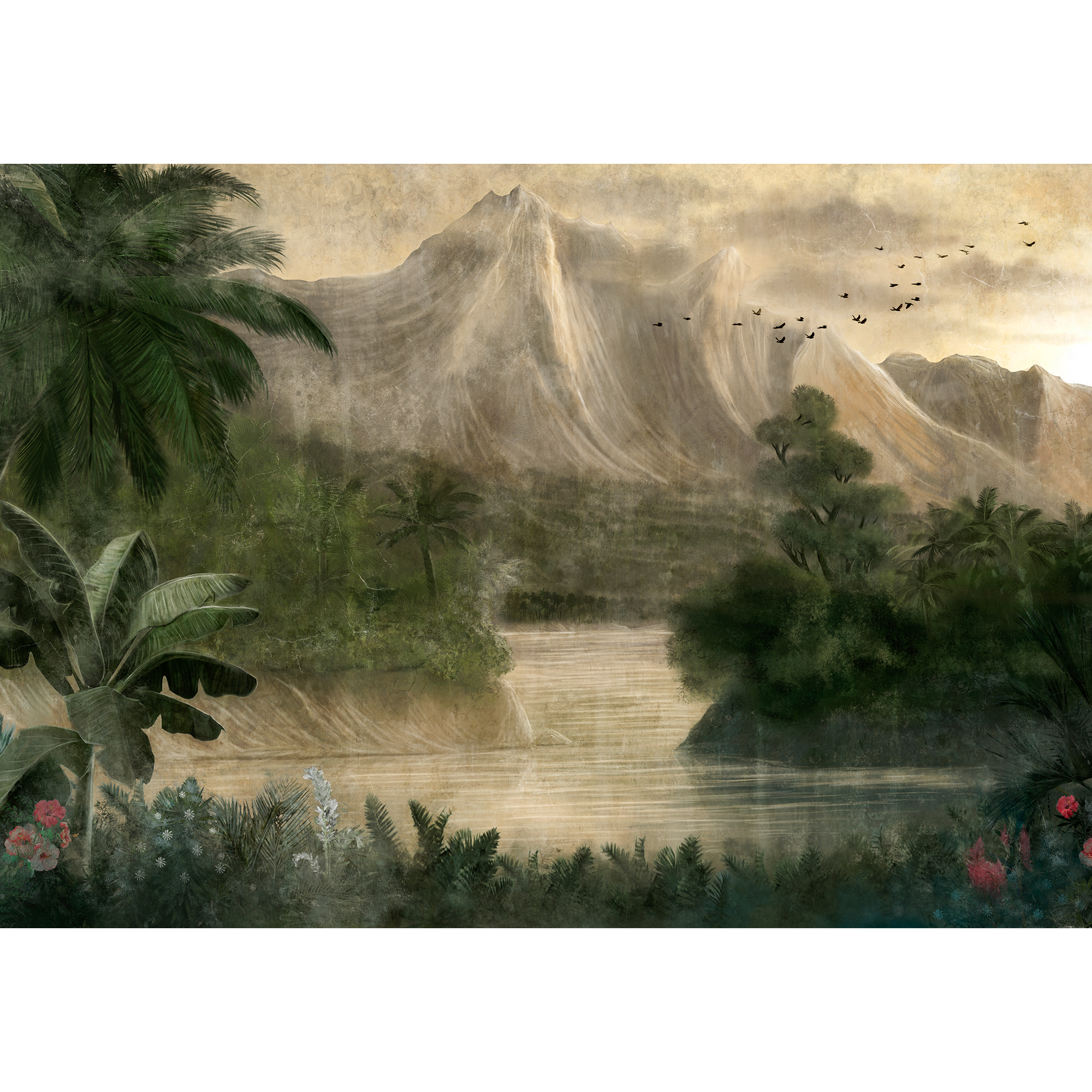 Kodo Maca Random Chinoiseries II Mural by Coordonné (400x280cm)