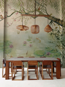 7900040 Lotus Aloe Random Chinoiseries Mural by Coordonné