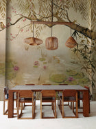 7900041 Lotus Clow Random Chinoiseries Mural by Coordonné