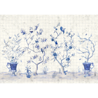 Meihua Blue Spirulina Random Papers Issue Mural by Coordonné