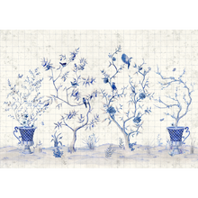 Meihua Blue Spirulina Random Papers Issue Mural by Coordonné
