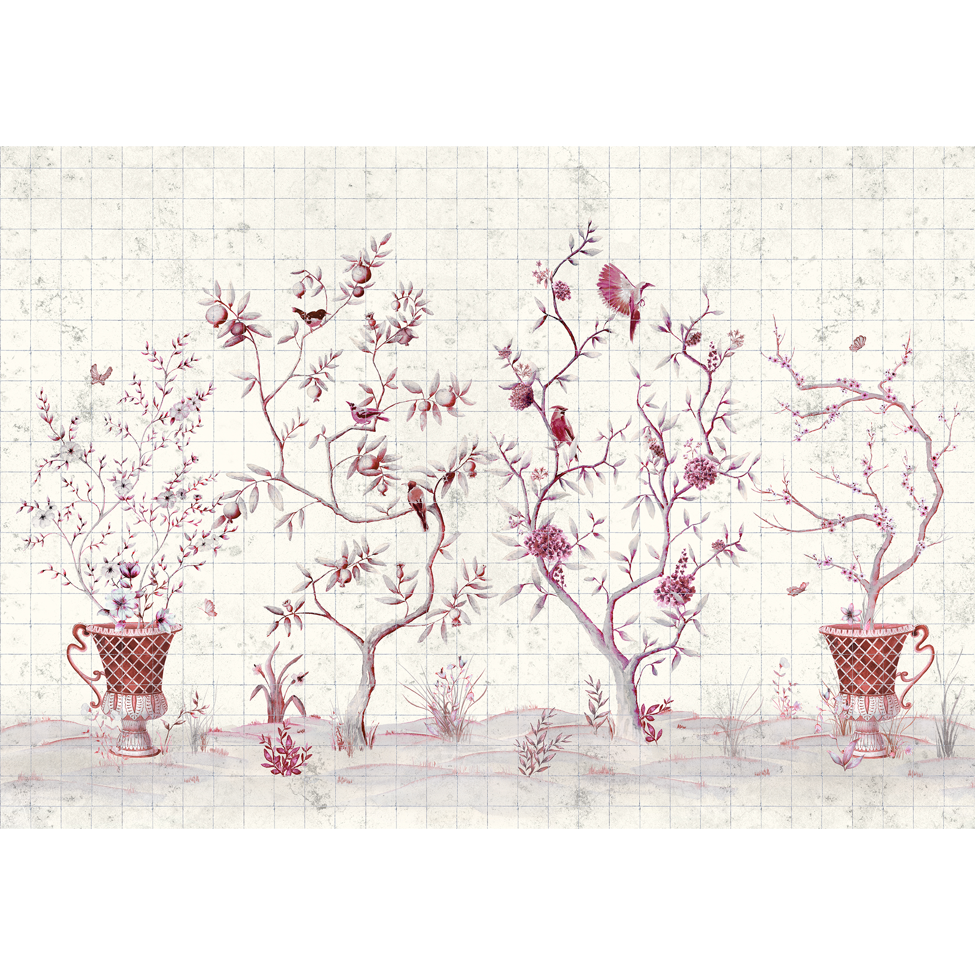 Meihua Goji Random Papers Issue Mural by Coordonné