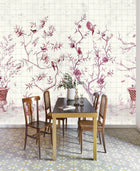 Meihua Goji Random Chinoiseries II Mural by Coordonné (400x280cm)