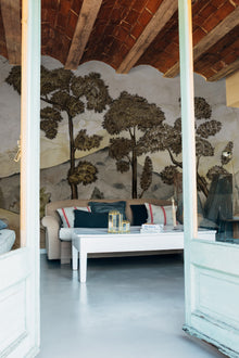 Taklamakán Chia Seed Random Papers Issue Mural by Coordonné