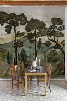 7900061 Taklamakán Aloe (300 × 280 cm) Random Chinoiseries Mural by Coordonné