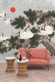 Ukiyo Chia Seed Random Chinoiseries II Mural by Coordonné (400x280cm)