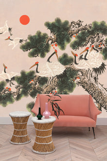 Ukiyo Rose Random Chinoiseries II Mural by Coordonné (400x280cm)