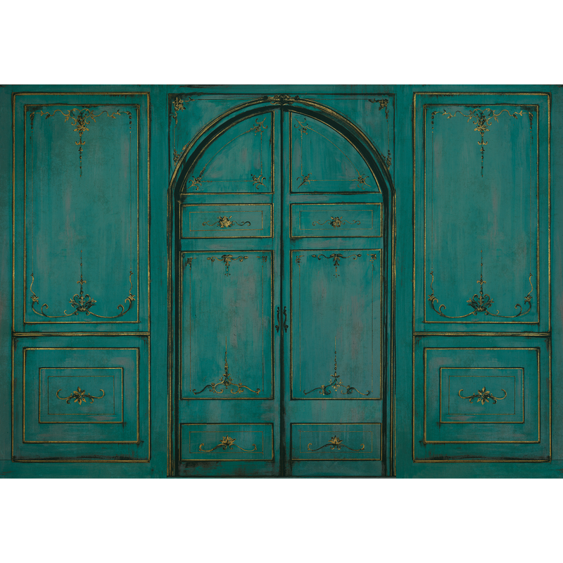 Lao Zi Blue Spirulina Random Chinoiseries II Mural by Coordonné (400x280cm)