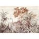 Taj Mahal Rose Random Chinoiseries II Mural by Coordonné (400x280cm)