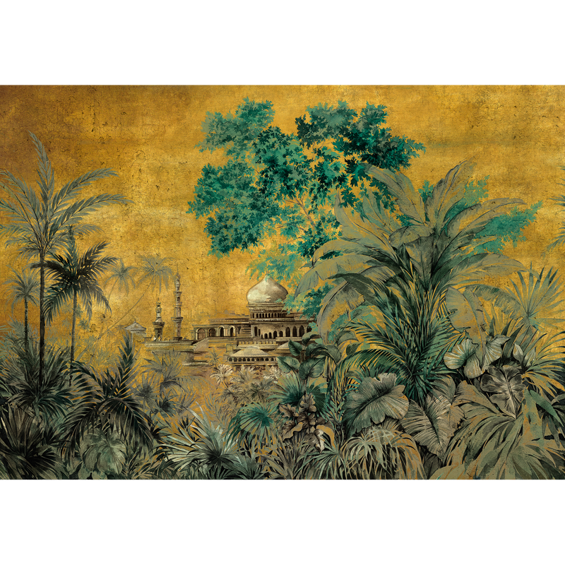 Taj Mahal Chai Random Chinoiseries II Mural by Coordonné (400x280cm)