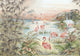 Roseus Maca Random Chinoiseries Mural by Coordonné