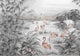 Roseus Chia Seed Random Chinoiseries Mural by Coordonné