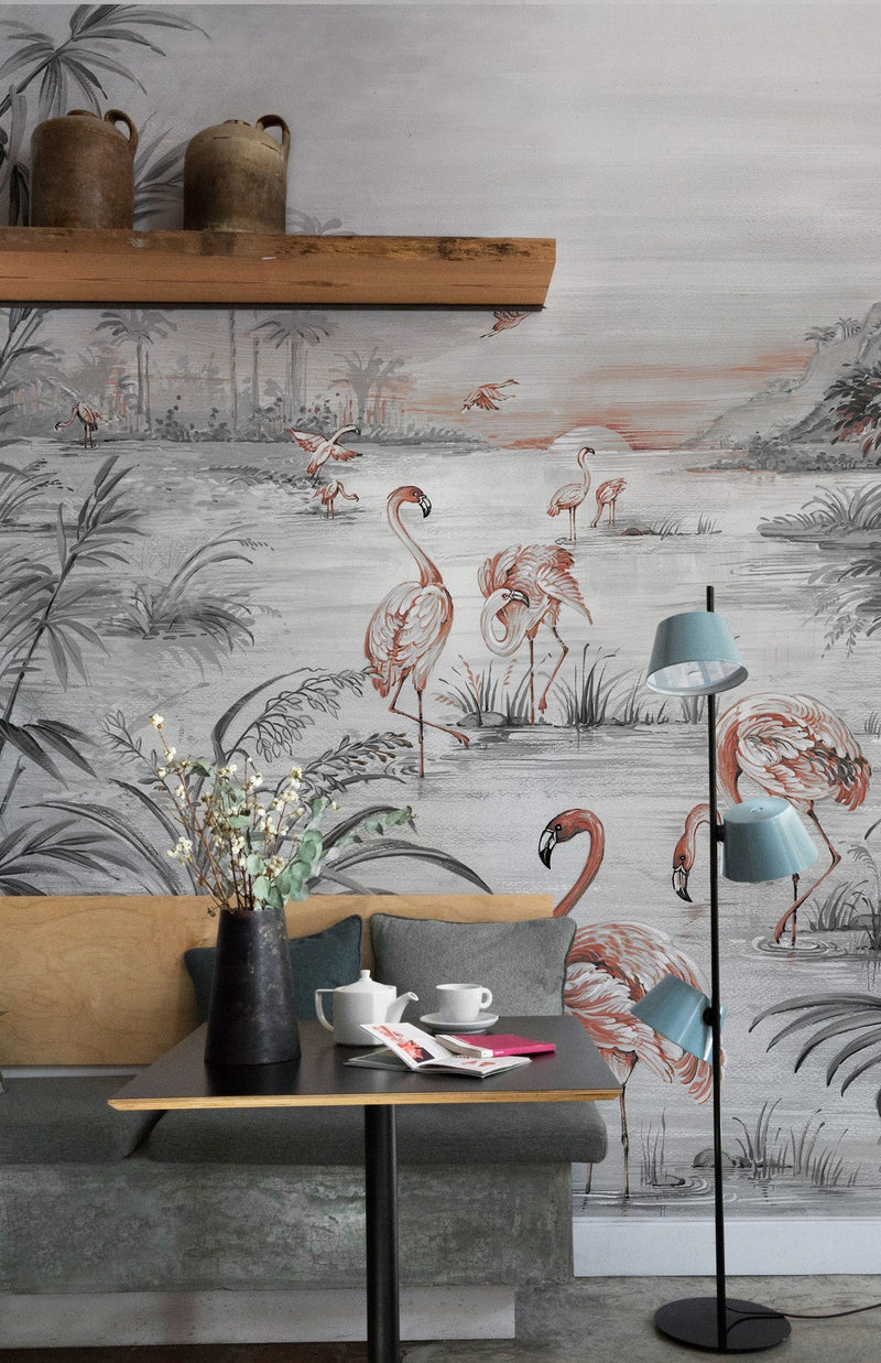 7900133 Roseus Chia Seed Random Chinoiseries Mural by Coordonné