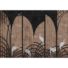 Tassel Coal Random Chinoiseries Mural by Coordonné