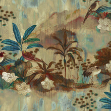 Nara Blue Spirulina (50 × 1000 cm) Random Chinoiseries Mural by Coordonné