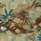 Nara Blue Spirulina (50 × 1000 cm) Random Chinoiseries Mural by Coordonné