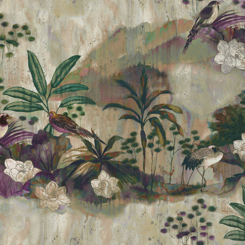 Nara Grape (50 × 1000 cm) Random Chinoiseries Mural by Coordonné