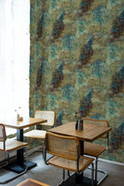 Dunhuang Blue Spirulina (50 × 1000 cm) Random Chinoiseries Mural by Coordonné