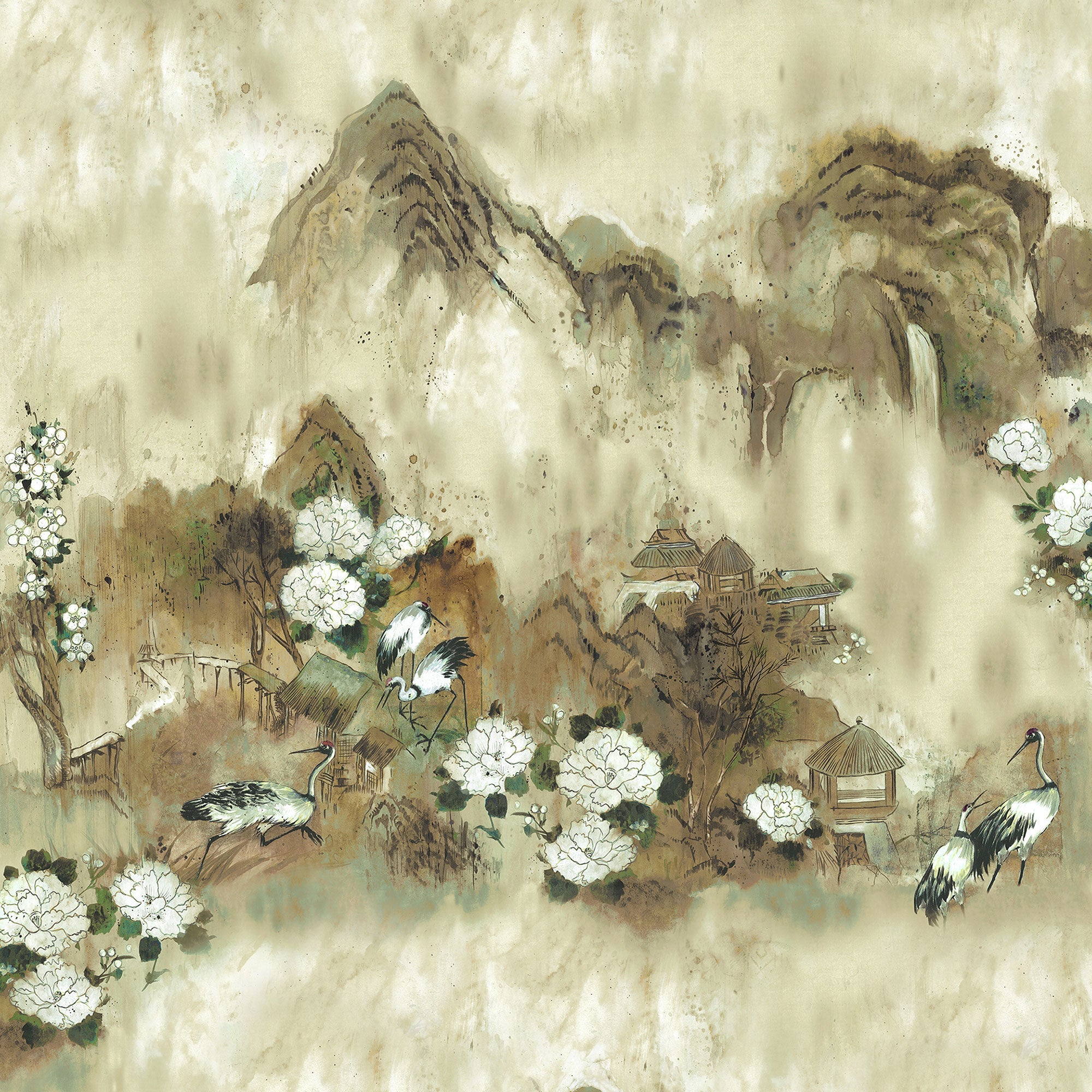Kasgar Cardamom Random Papers Issue Mural by Coordonné
