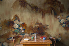 Kasgar Blue Spirulina Random Papers Issue Mural by Coordonné