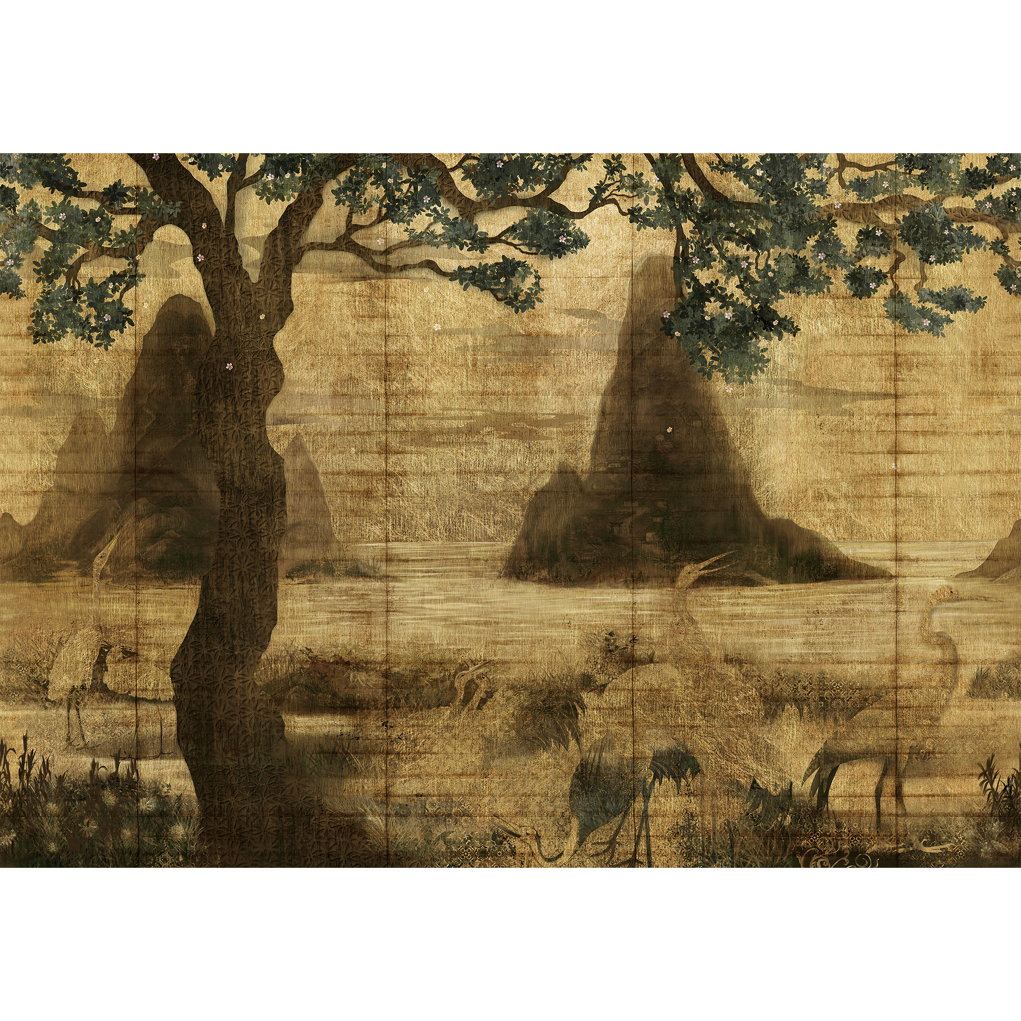 Zilant Chai Random Chinoiseries Mural by Coordonné
