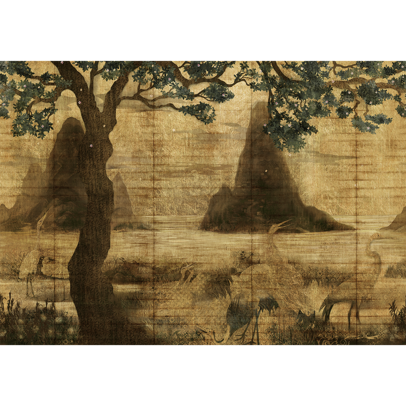 Zilant Chai Random Chinoiseries Mural by Coordonné