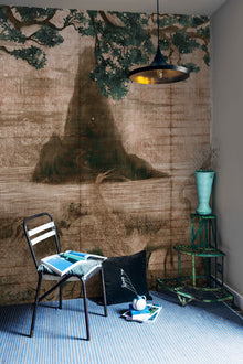 Zilant Rose Random Chinoiseries Mural by Coordonné