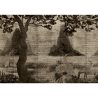 Zilant Sepia Random Chinoiseries Mural by Coordonné