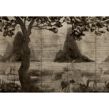 Zilant Sepia Random Chinoiseries Mural by Coordonné
