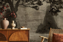 Zilant Sepia Random Chinoiseries Mural by Coordonné