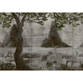 Zilant Chia Seed Random Chinoiseries Mural by Coordonné