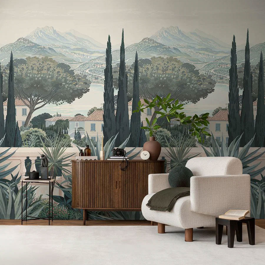 790158 Hot Spots Blue, Brown & Cream The Wall 4 Mural by A S Creation