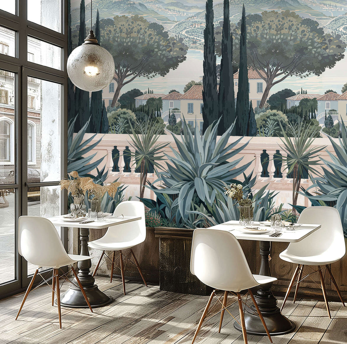 790158 Hot Spots Blue, Brown & Cream The Wall 4 Mural by A S Creation