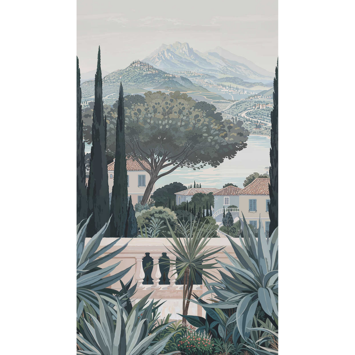 790158 Hot Spots Blue, Brown & Cream The Wall 4 Mural by A S Creation