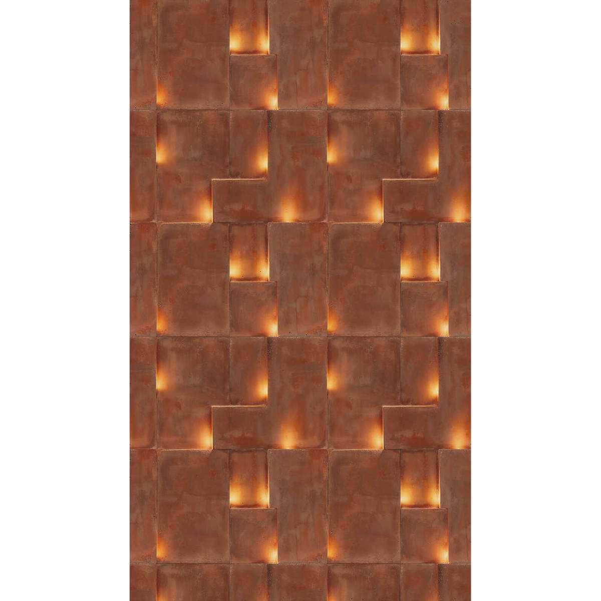790159 Hot Spots Brown, Yellow & Orange The Wall 4 Mural by A S Creation