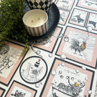 790 Mad House Pink Wallpaper by Belgravia - detail