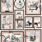 790 Mad House Pink Wallpaper by Belgravia - flat