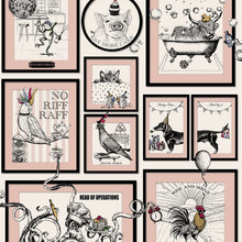 790 Mad House Pink Wallpaper by Belgravia - flat
