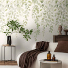 791412 The Wall 4 Green & White Mural by A S Creation