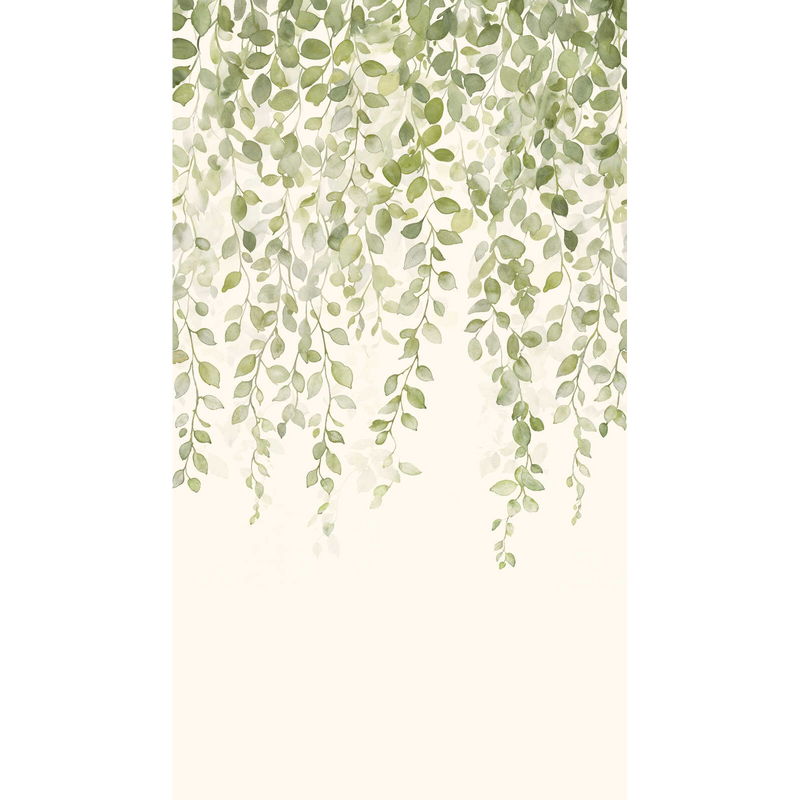 791412 The Wall 4 Green & White Mural by A S Creation