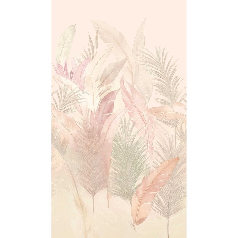 791414 The Wall 4 Beige, Multi-Colour & Pink Mural by A S Creation