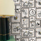 791 Mad House White Wallpaper by Belgravia - room