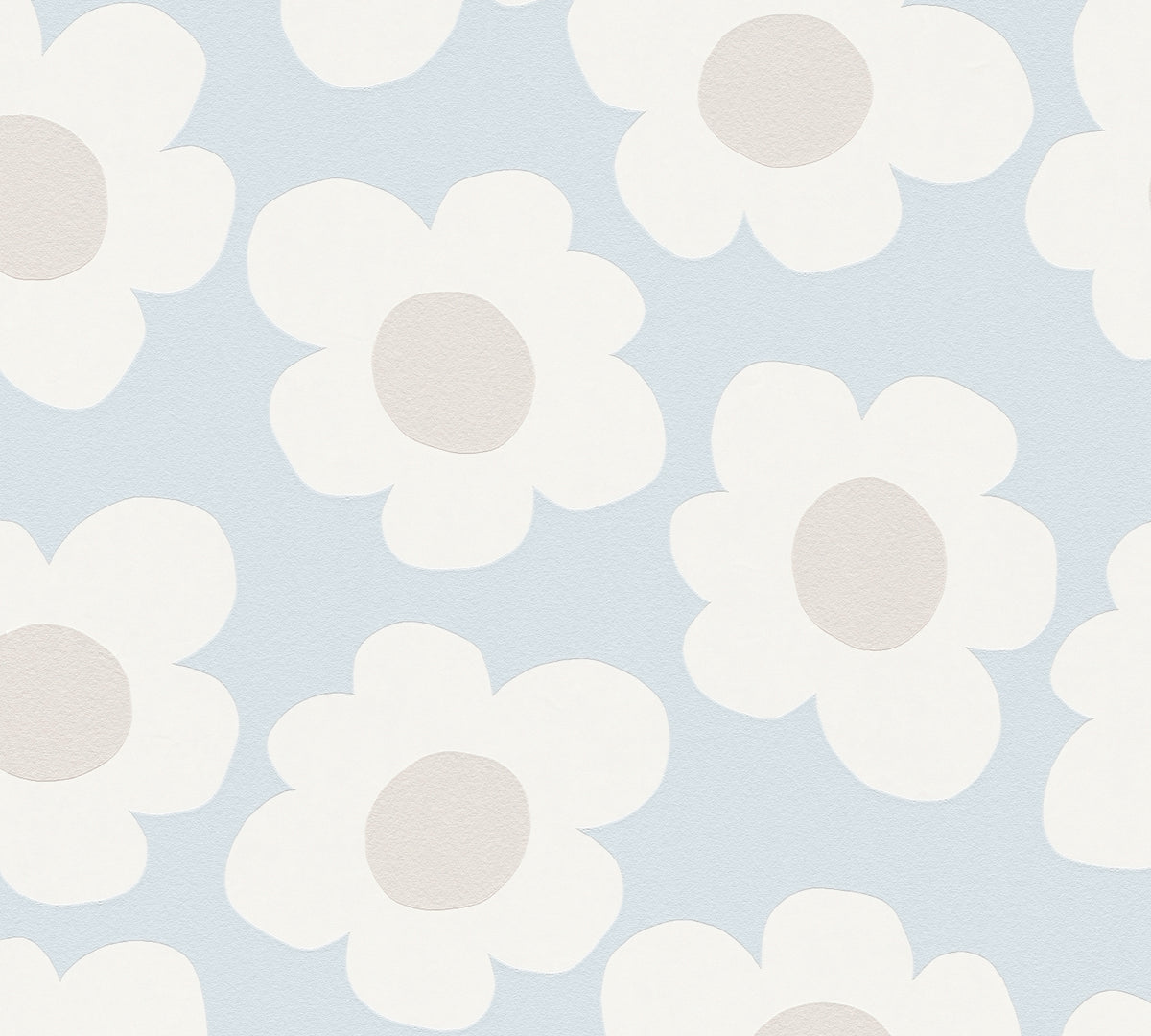 Petal Blue Kids Studio Wallpaper by A S Creation - flat
