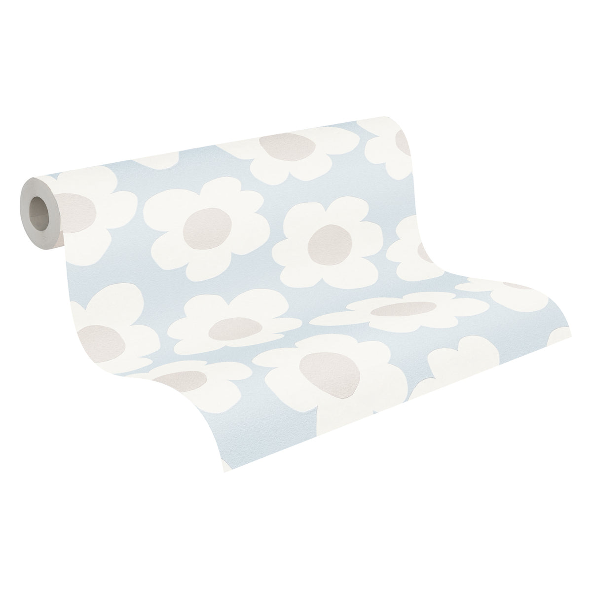 Petal Blue Kids Studio Wallpaper by A S Creation - roll